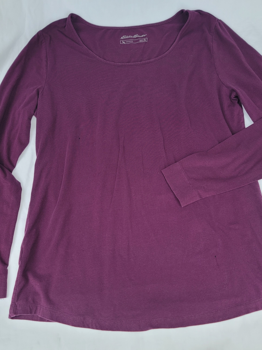 Eddie Bauer Outdoor Women's Long Sleeve Scoop Neck Top - Plumberry